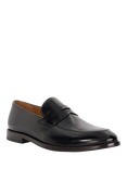 Dune Surrey Leather Penny Loafers, Black