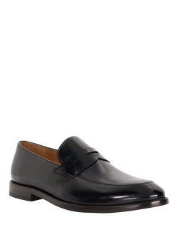 Dune London Surrey Premium Leather Sole Penny Loafers - view 2, Black