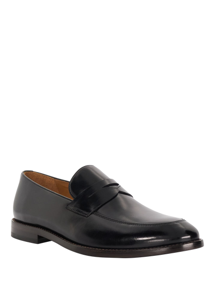 Dune London Surrey Premium Leather Sole Penny Loafers - view 2, Black