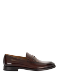 Dune London Surrey Leather Penny Loafers, Brown-leather