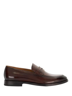 Dune London Surrey Premium Leather Sole Penny Loafers, Brown-leather