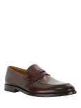 Dune London Surrey Leather Penny Loafers, Brown-leather