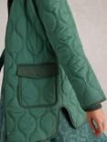 White Stuff Raya Quilted Coat, Green