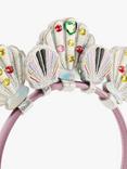 Stych Kids' Shell Gem Headband, Pink/Multi