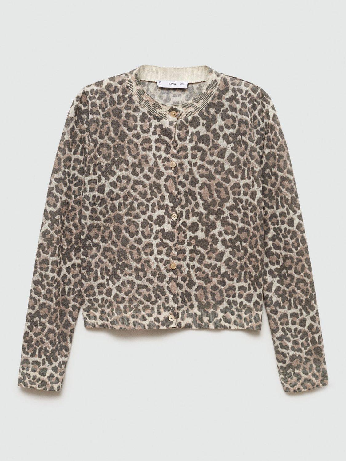 Cheetah print cardigan h&m deals