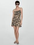 Mango Pardo Leopard Print Mini Dress, Multi