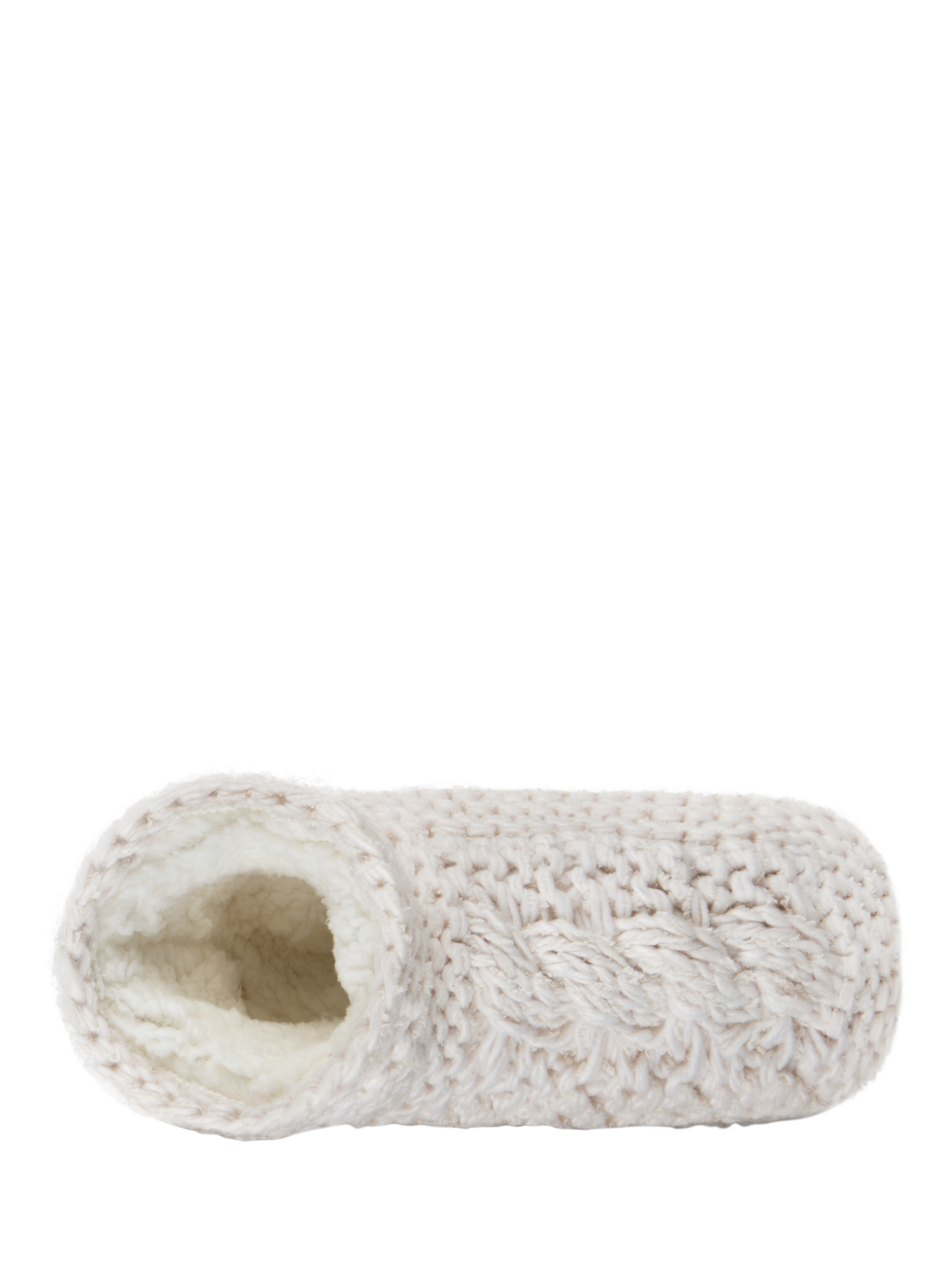 Product image 5 of 8, which shows totes Women's Chunky Knit Booties, Cream