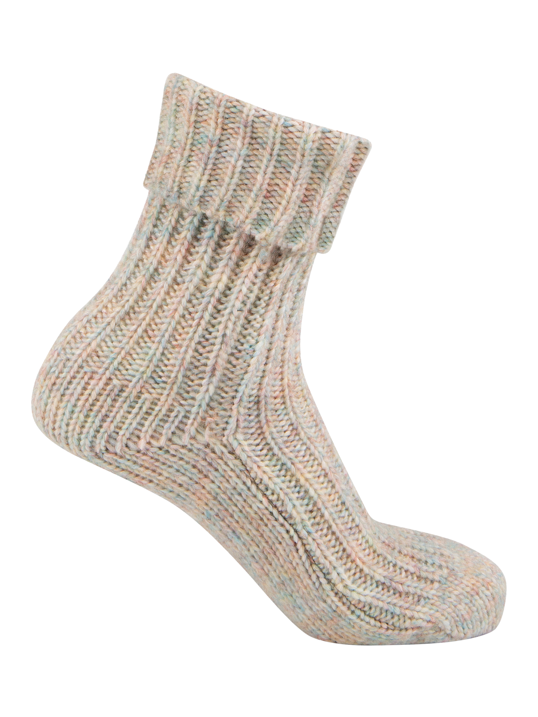 Product image 3 of 5, which shows totes Ladies Chunky Rib Socks, Multi, One Size
