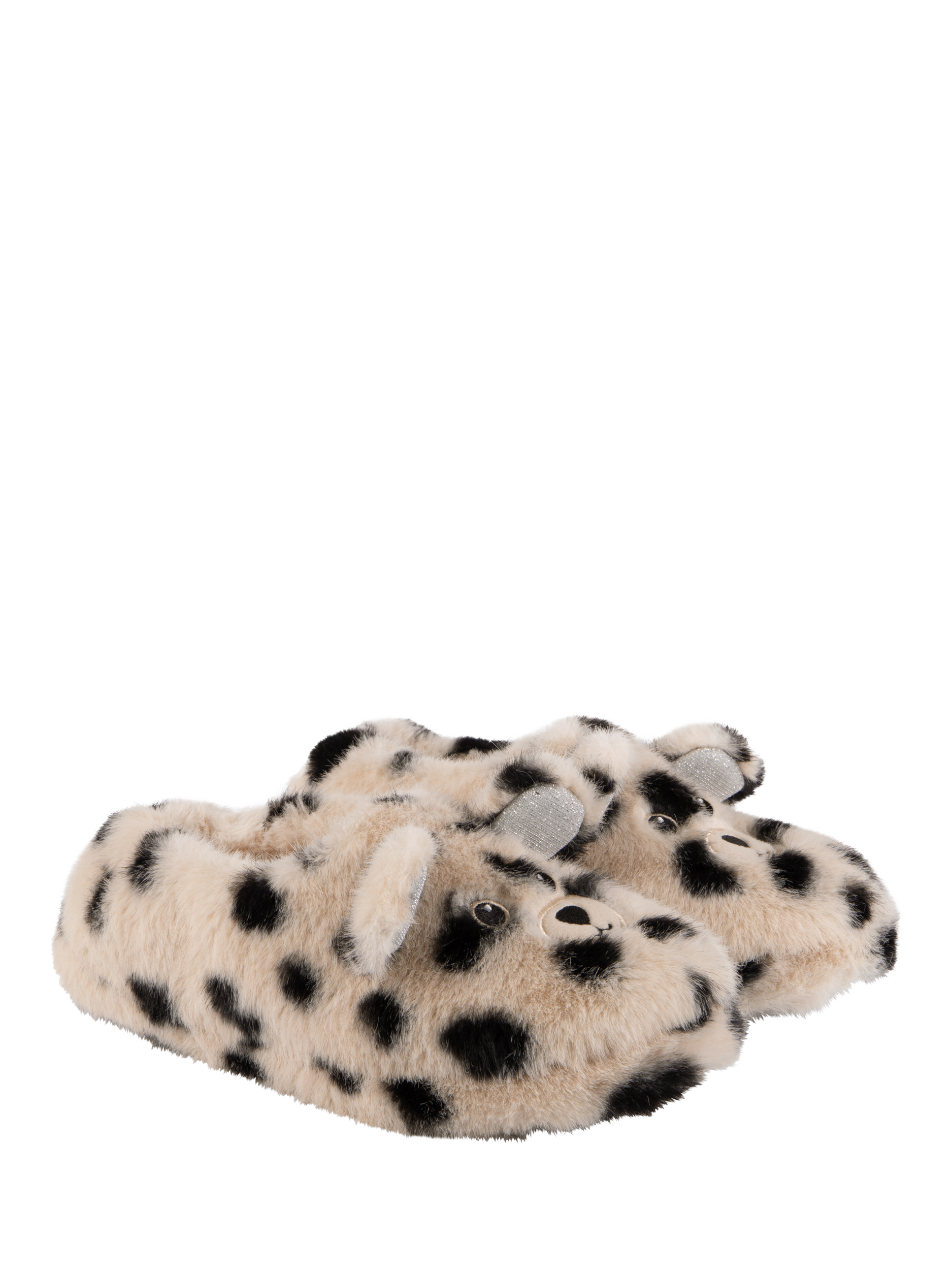 Product image 3 of 8, which shows totes Novelty Dalmatian Full Back Slippers, Multi, 3-4