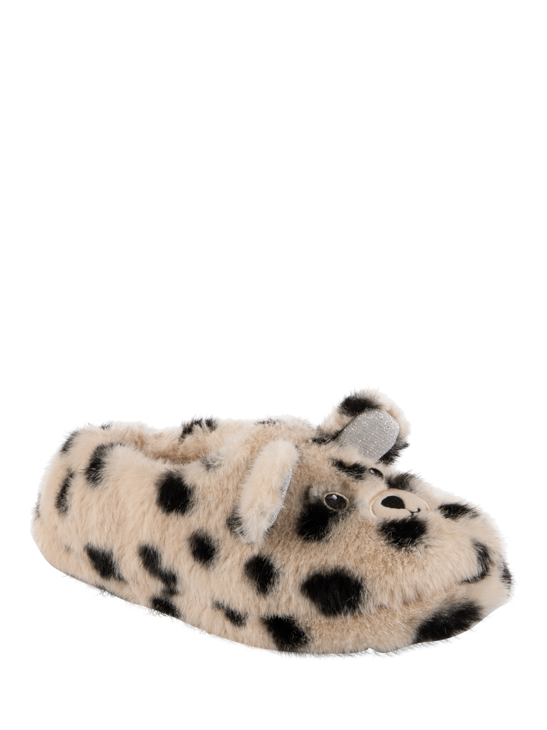 Product image 4 of 8, which shows totes Novelty Dalmatian Full Back Slippers, Multi, 3-4