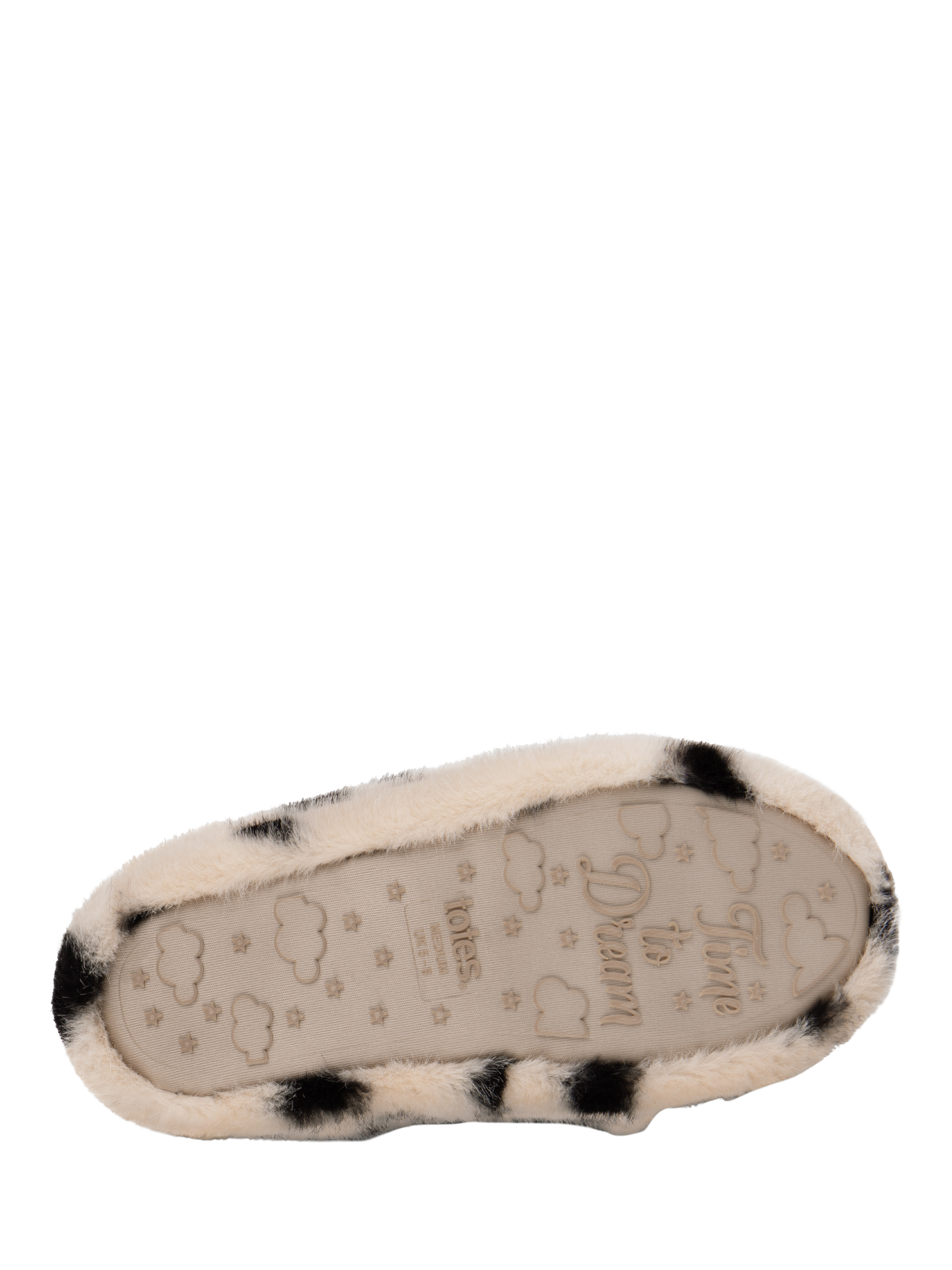 Product image 6 of 8, which shows totes Novelty Dalmatian Full Back Slippers, Multi, 3-4