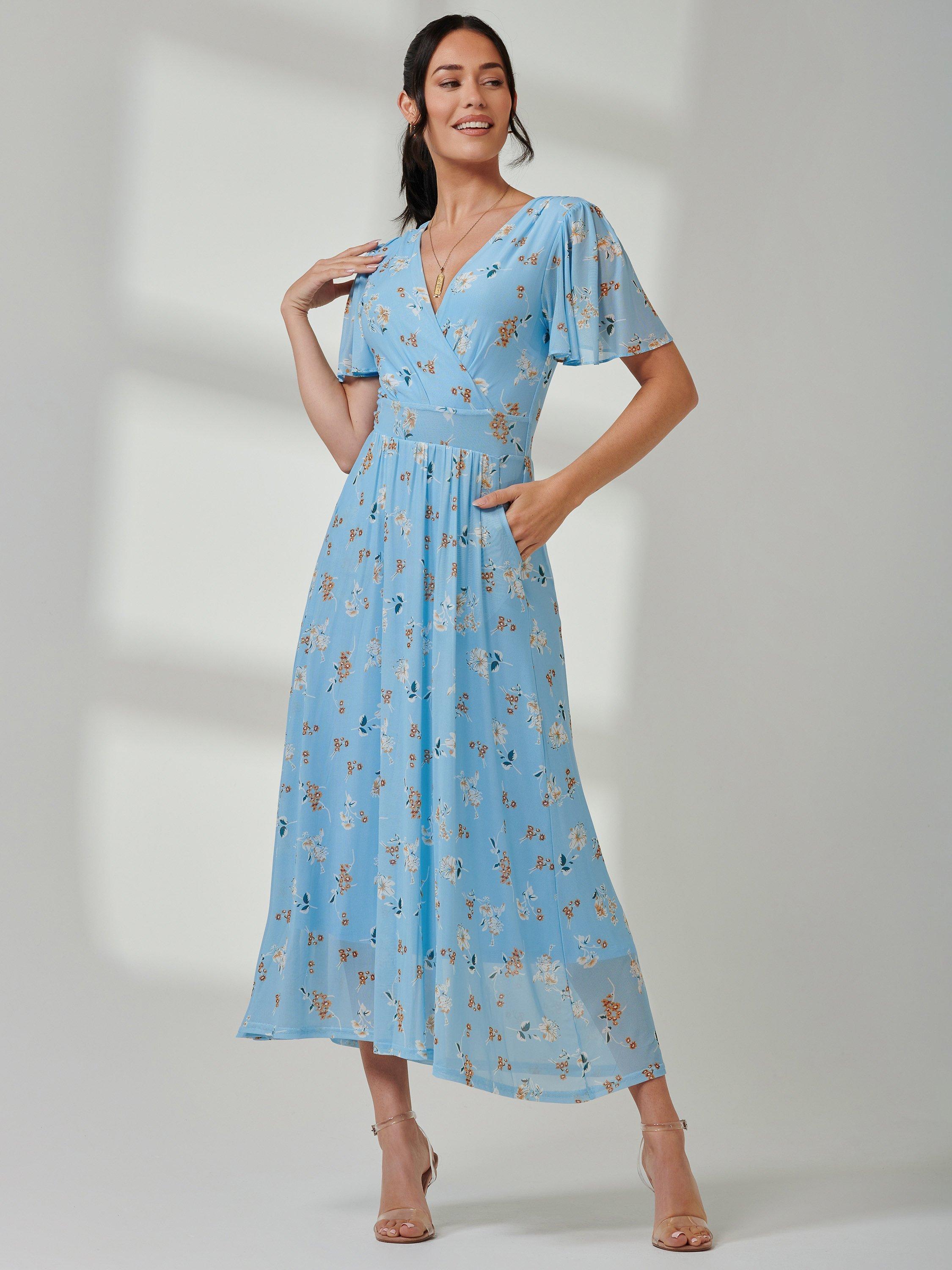John lewis blue maxi dress online