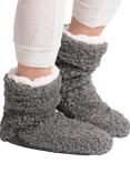 totes Faux Fur Slipper Sock Booties