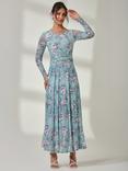 Jolie Moi Floral Maxi Dress, Green/Multi