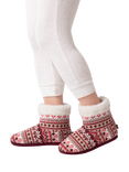 totes Fairisle Knit Boot Slippers, Fairisle