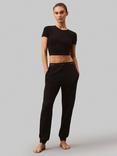 Calvin Klein French Terry Lounge Trousers, Black