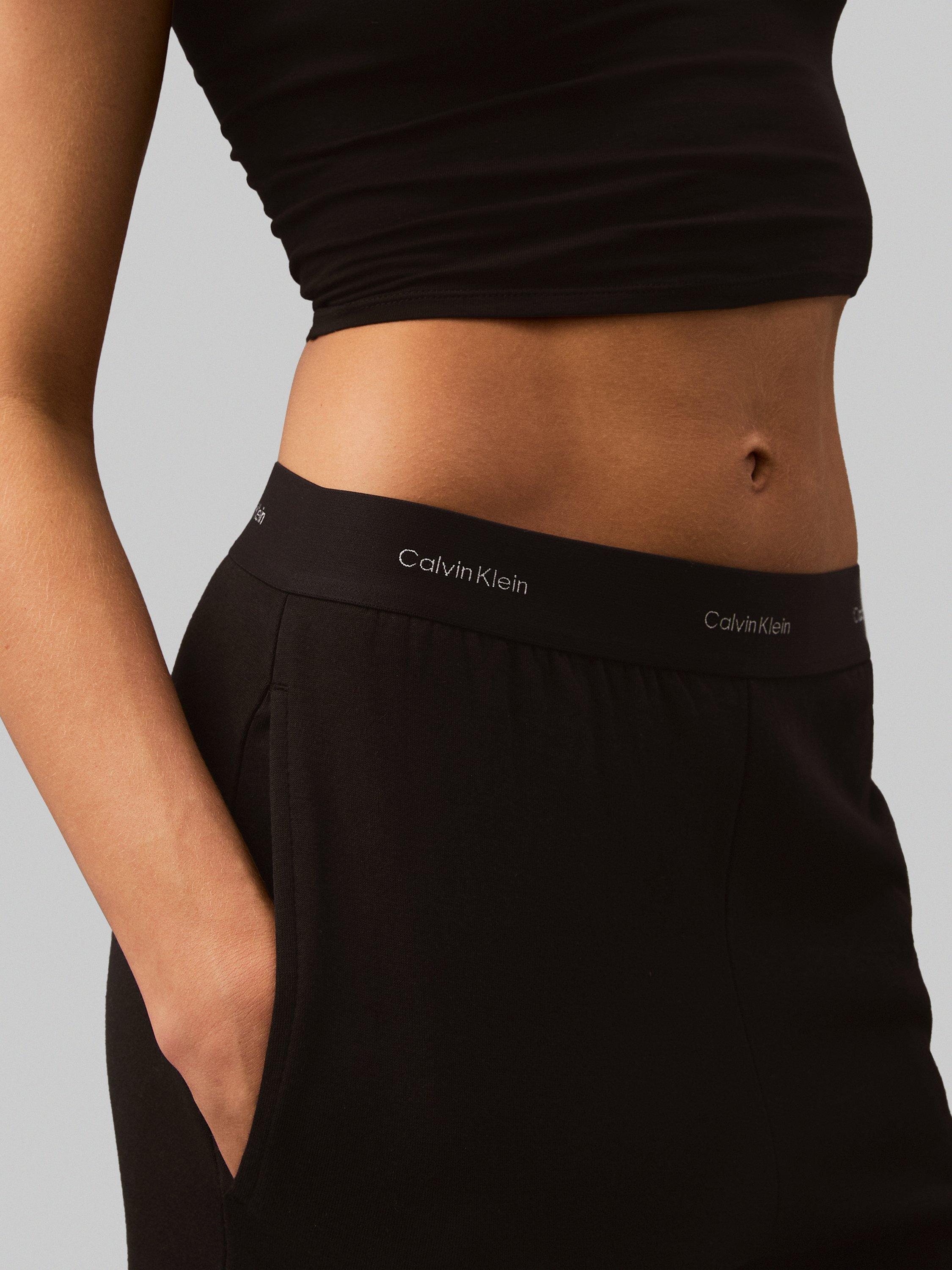 Product image 5 of 5, which shows Calvin Klein French Terry Lounge Trousers, Black, XS