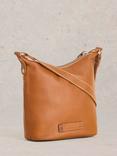 White Stuff Mini Farrah Leather Cross Body Bag, Mid Tan