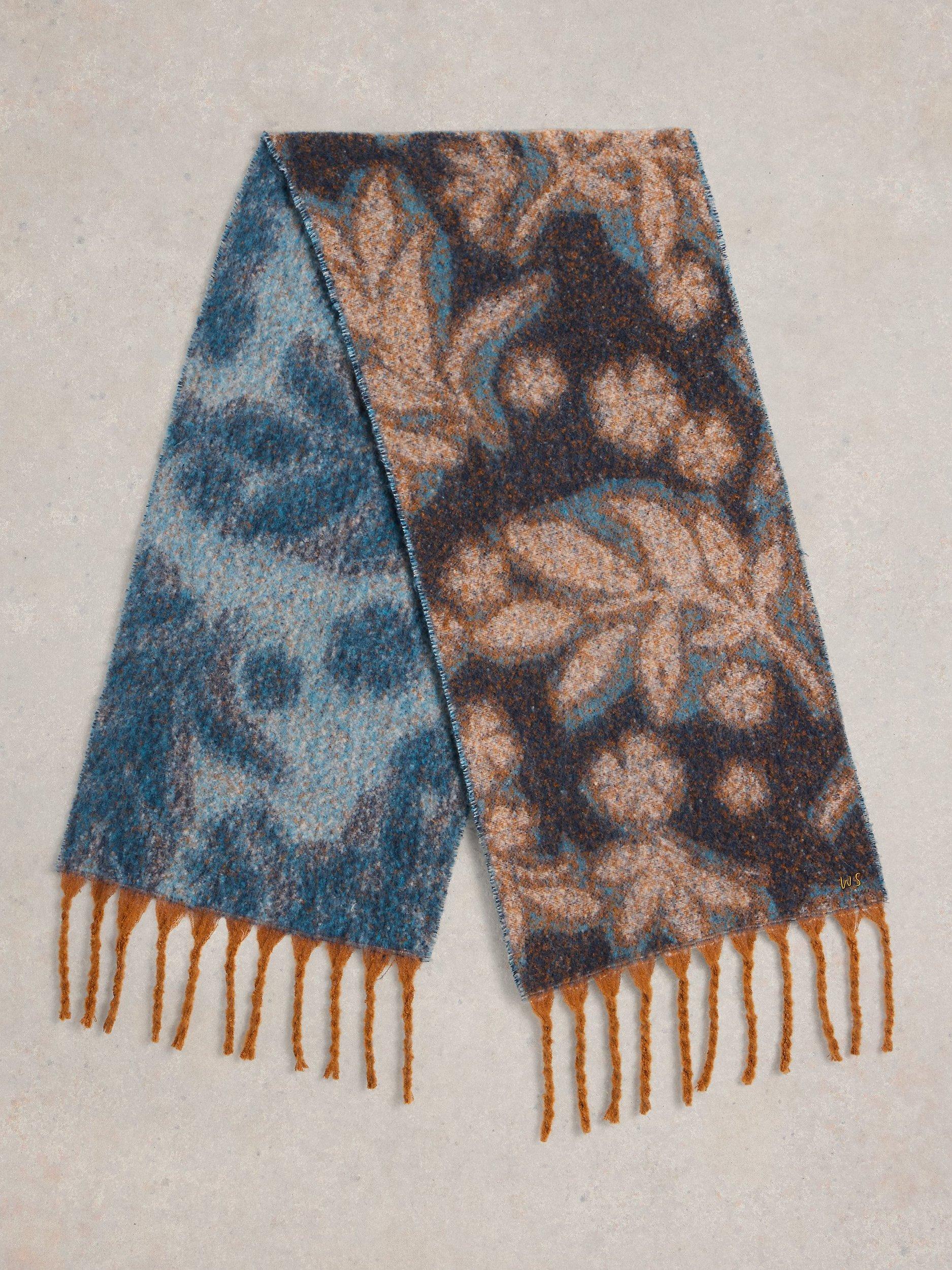Product image 2 of 4, which shows White Stuff Shelly Scarf, Blue/Multi, One Size
