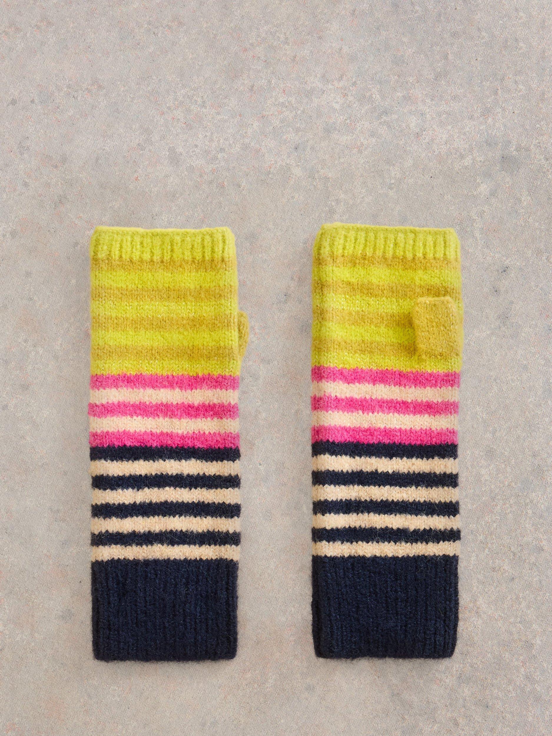 White Stuff Stripe Arm Warmers, Multi