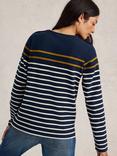 White Stuff Whitney Stripe Top, Navy/Multi