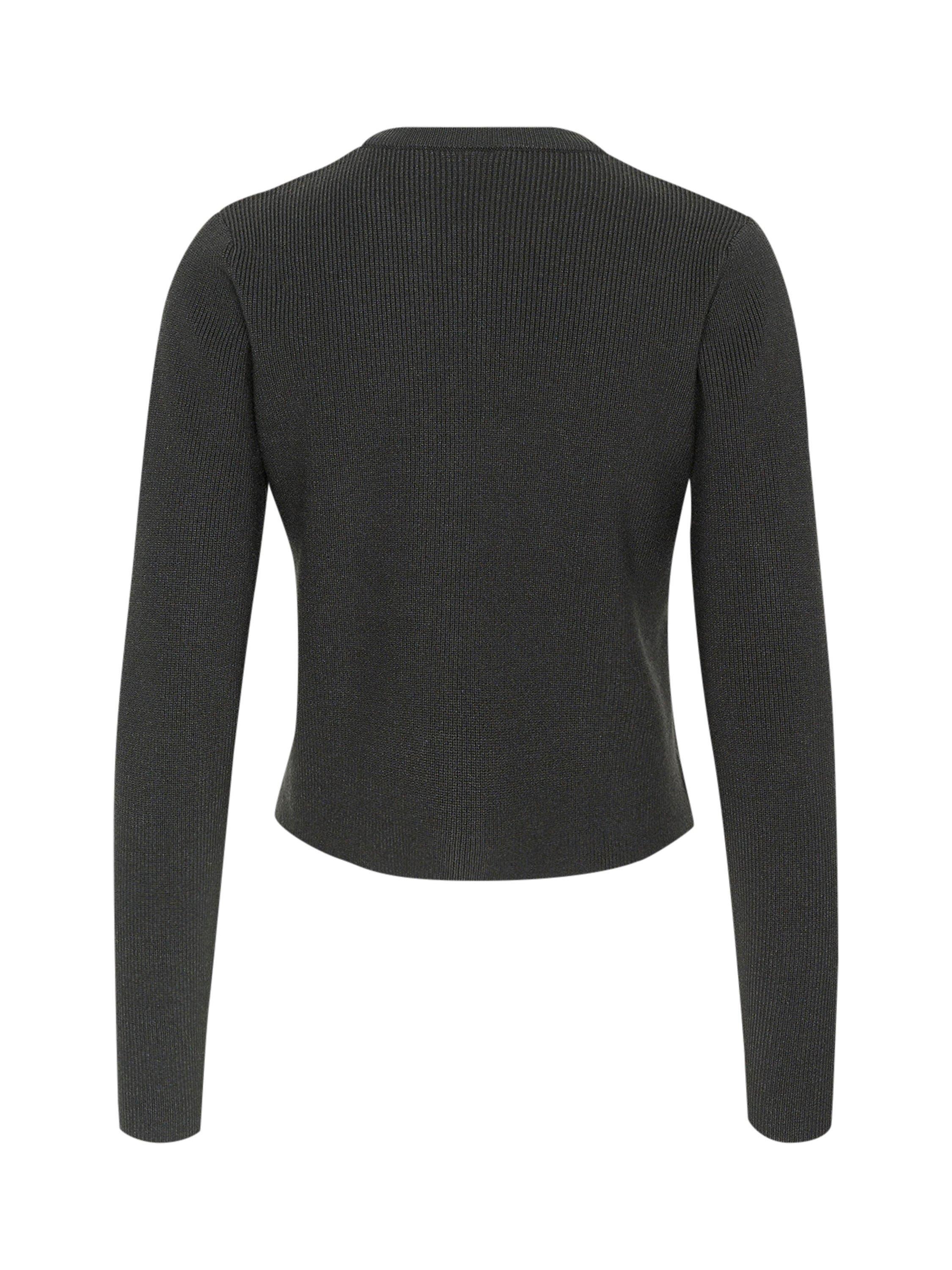 Product image 5 of 5, which shows KAFFE Amy Slim Fit Cardigan, Black Oyster, XS