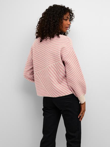 KAFFE Verana Wool Blend Jumper - view 2, Beige/Lilac