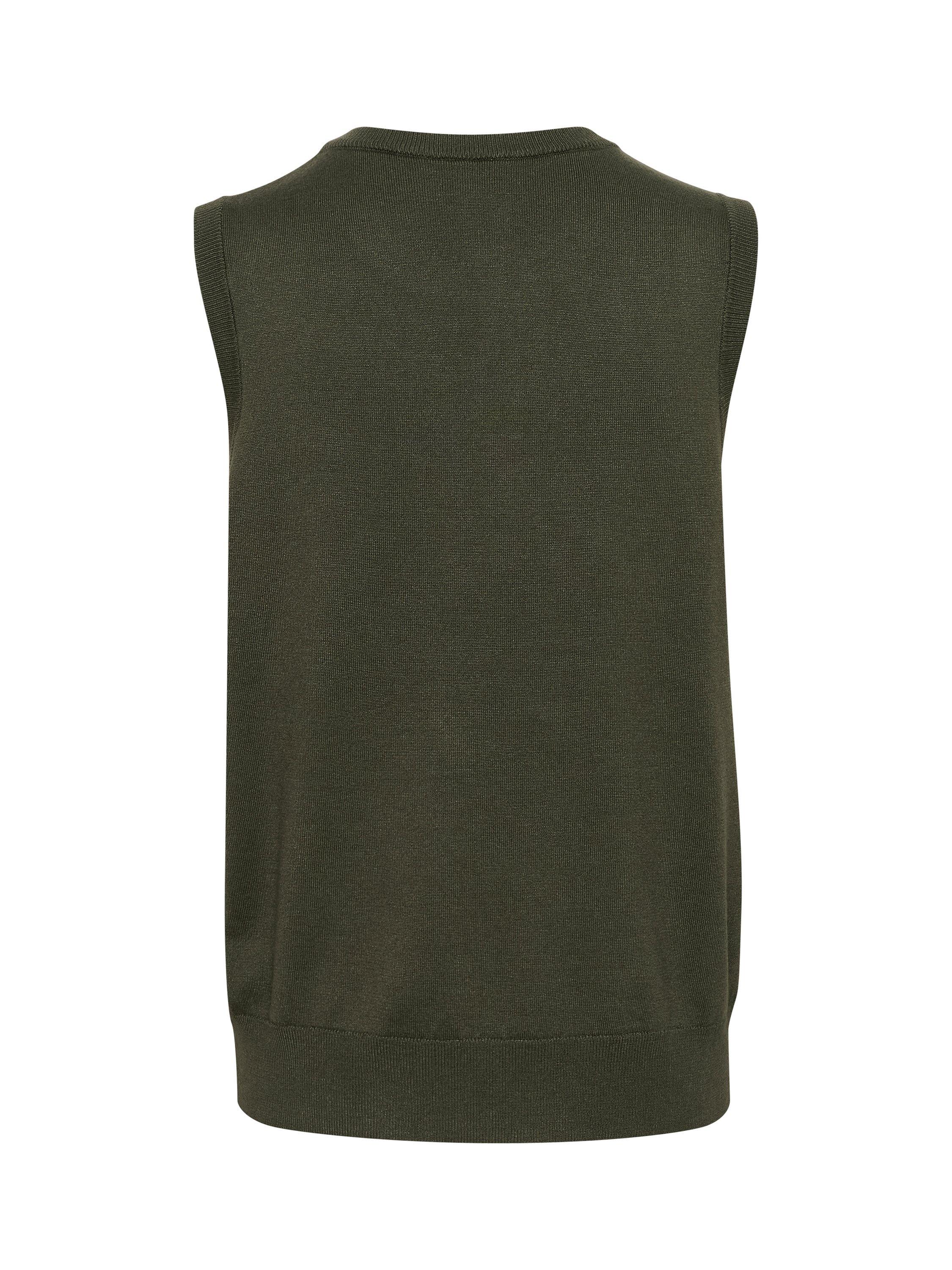 Product image 6 of 6, which shows KAFFE Lizza Sleeveless Jumper, Forest Night, XS