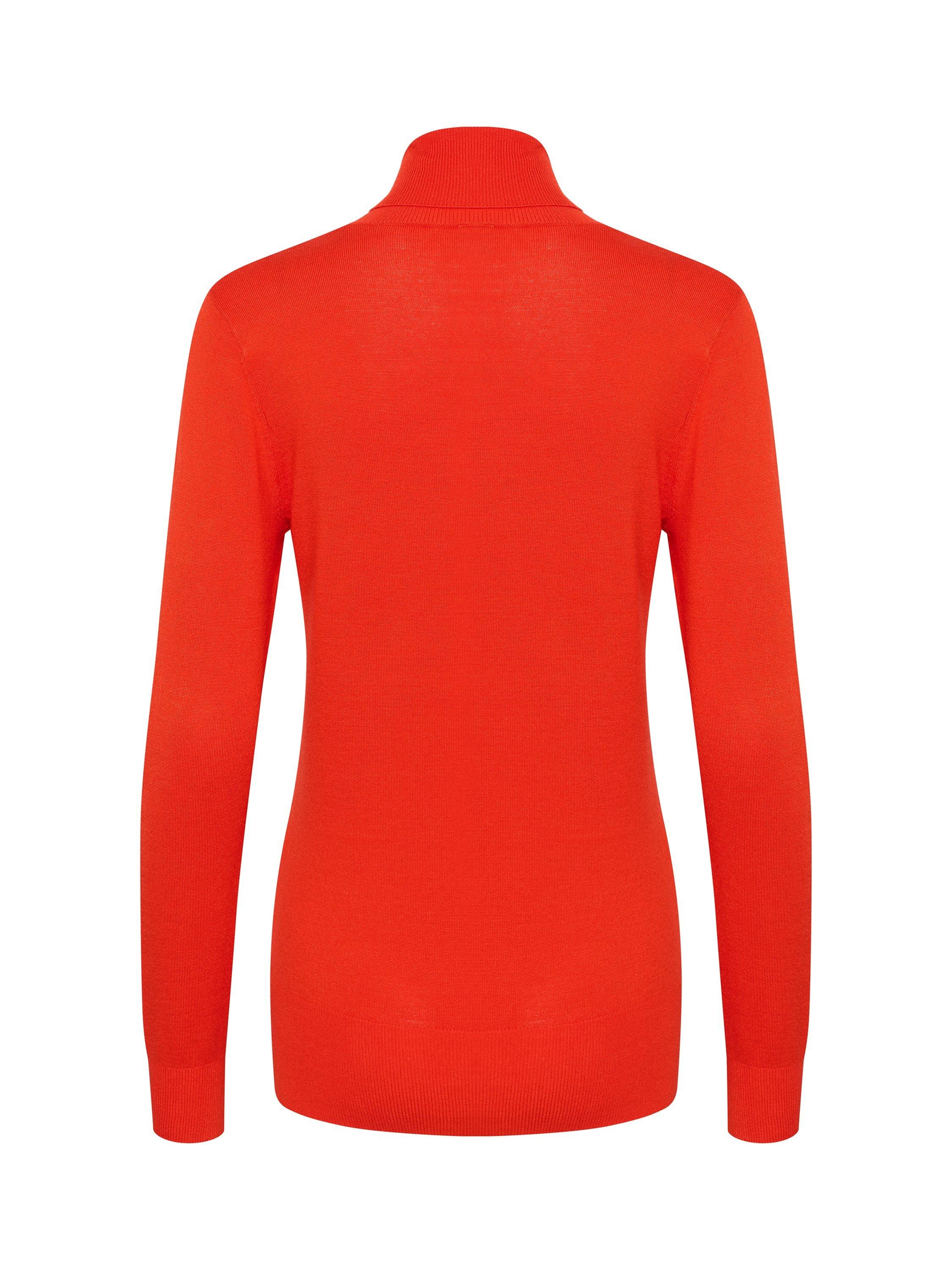 Product image 2 of 2, which shows KAFFE Astrid Roll Neck Top, Red, XXL