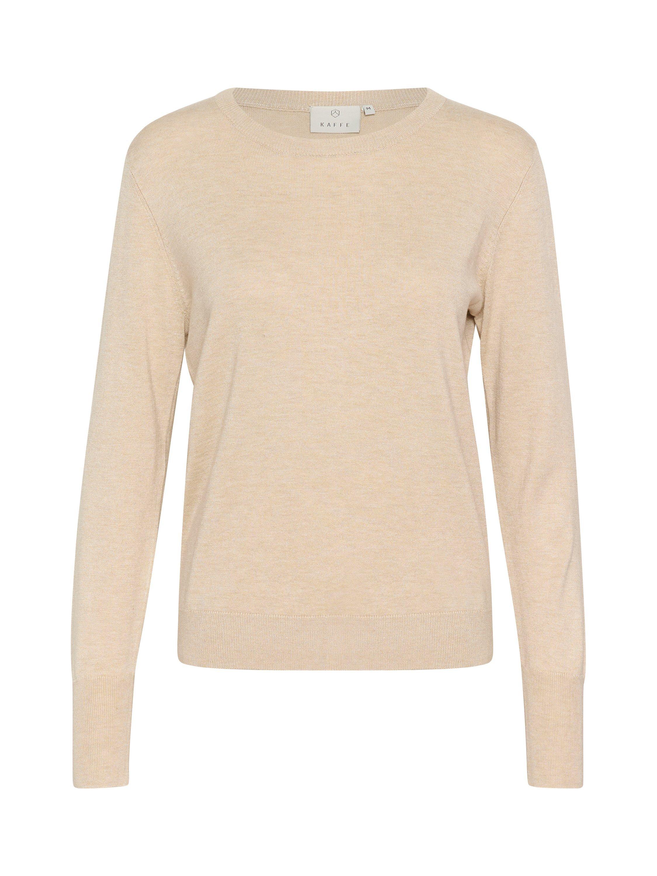 Product image 5 of 6, which shows KAFFE Kalizza Fine Knit Jumper, Feather Gray Melange, XS
