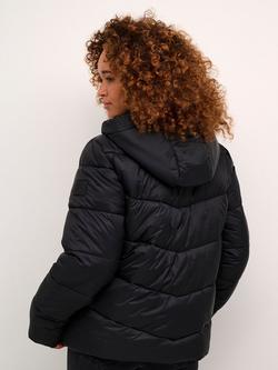 KAFFE Susanne Puffer Jacket, Deep Black - view 2, Deep Black