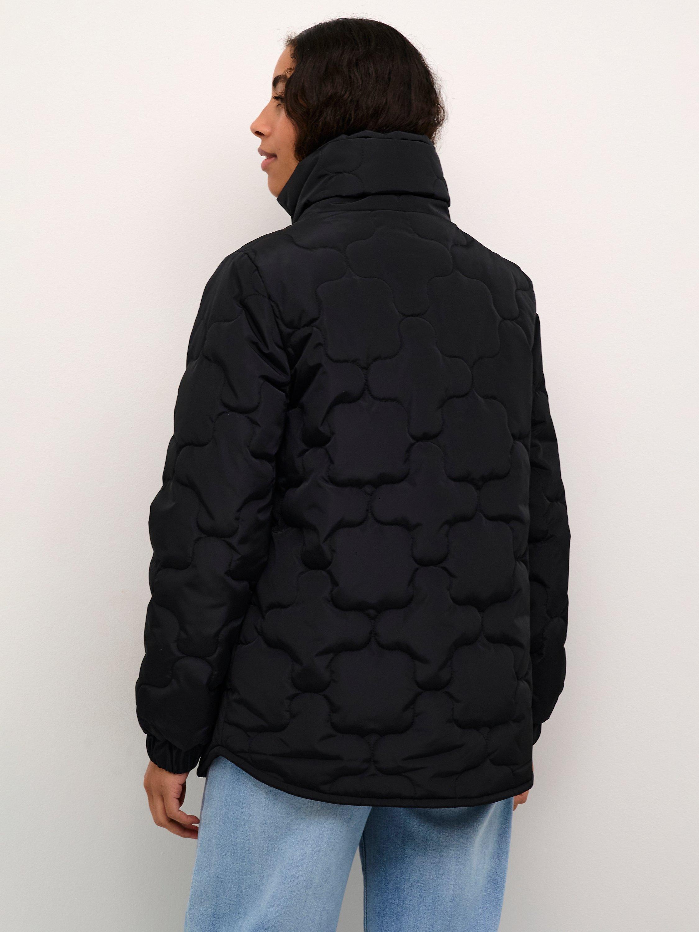 Product image 2 of 6, which shows KAFFE Lindsey Quilted Jacket, Black Deep, 8