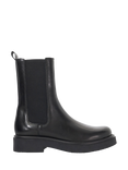 Dune Palmo Chunky Leather Chelsea Boots, Black