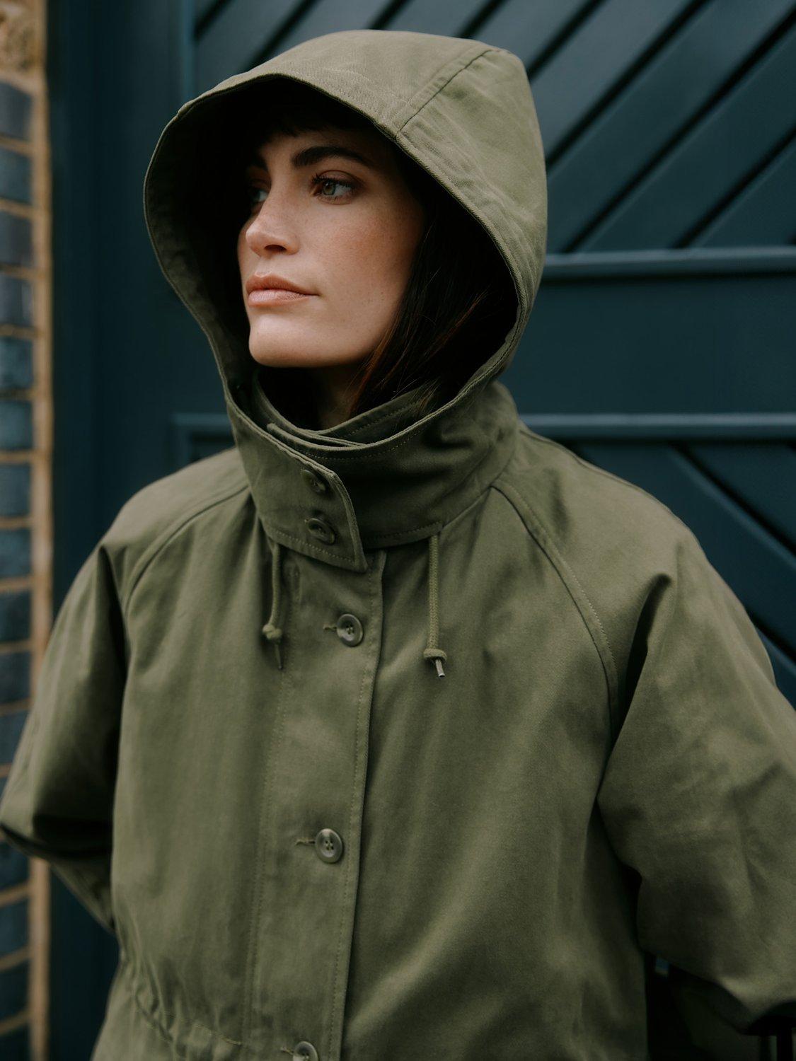 Product image 3 of 9, which shows Albaray Quilted 2-in-1 Parka Coat, Olive, 8