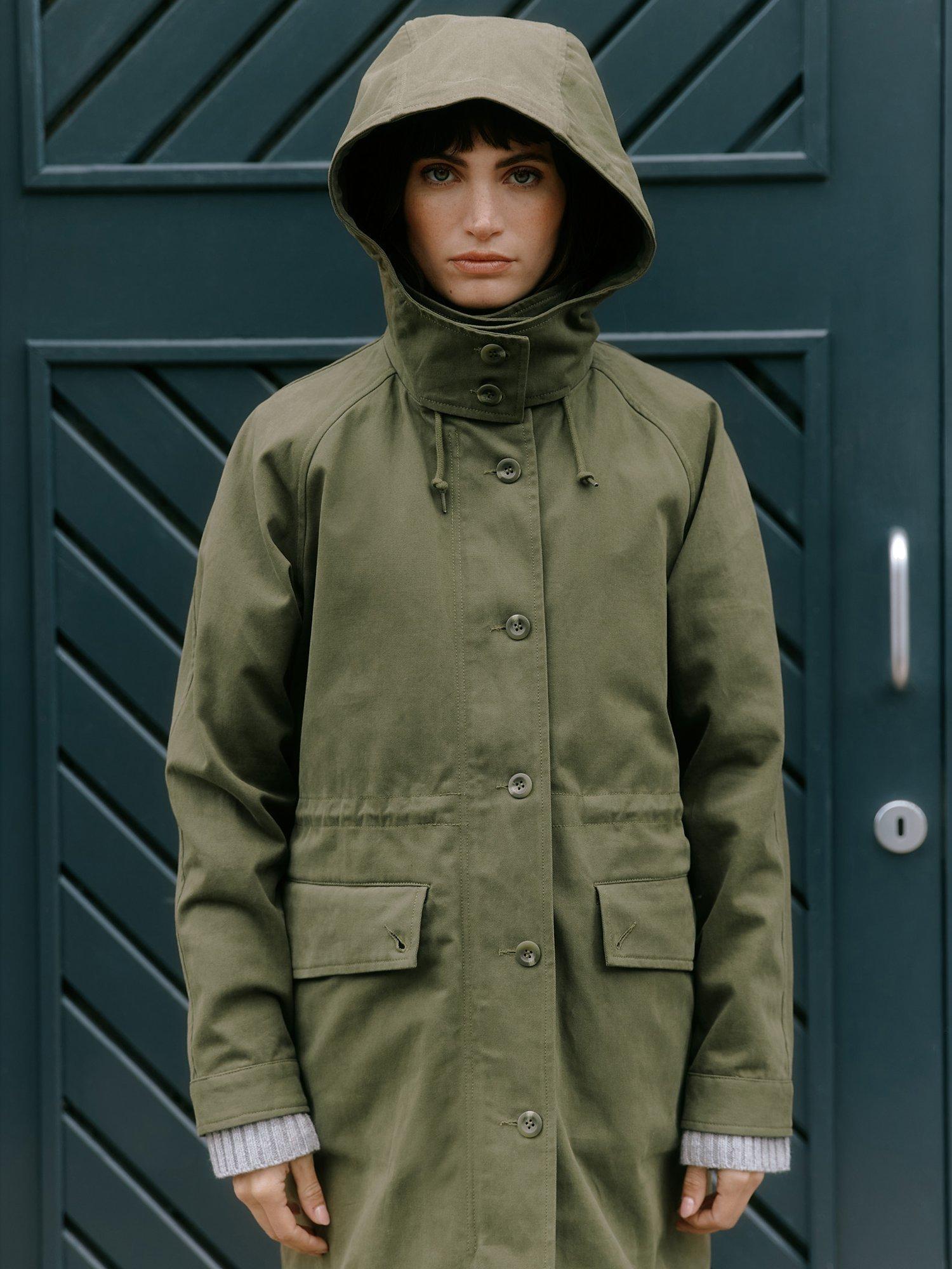 Product image 4 of 9, which shows Albaray Quilted 2-in-1 Parka Coat, Olive, 8