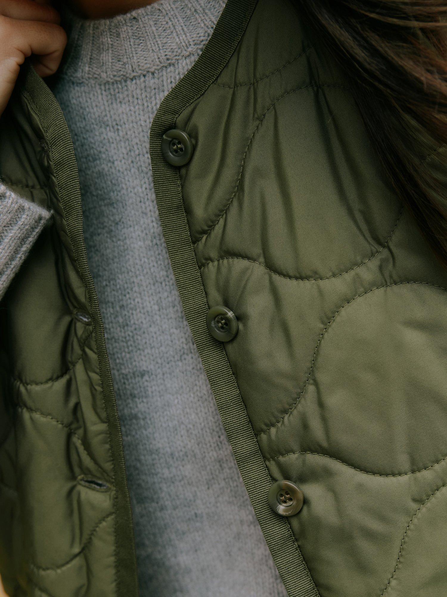 Product image 7 of 9, which shows Albaray Quilted 2-in-1 Parka Coat, Olive, 8