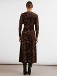 Albaray Animal Print Velvet Dress, Multi