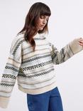 Albaray Fair Isle Turtleneck Jumper, Multi