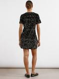 Albaray Velvet Sequin Pocket Dress, Black