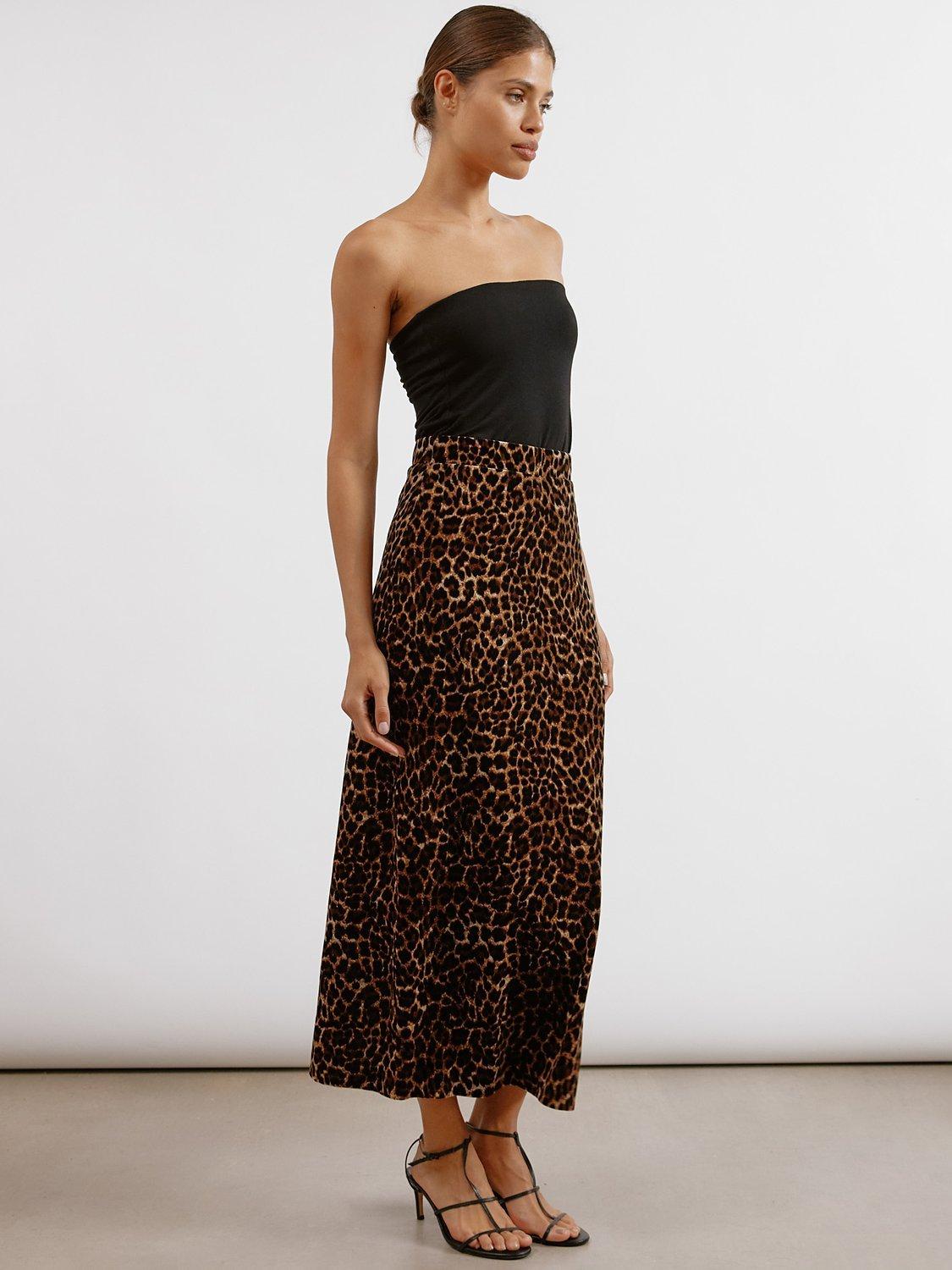 Albaray Animal Velvet Skirt, Multi