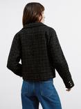 Albaray Tweed Wool Blend Jacket, Black/Multi