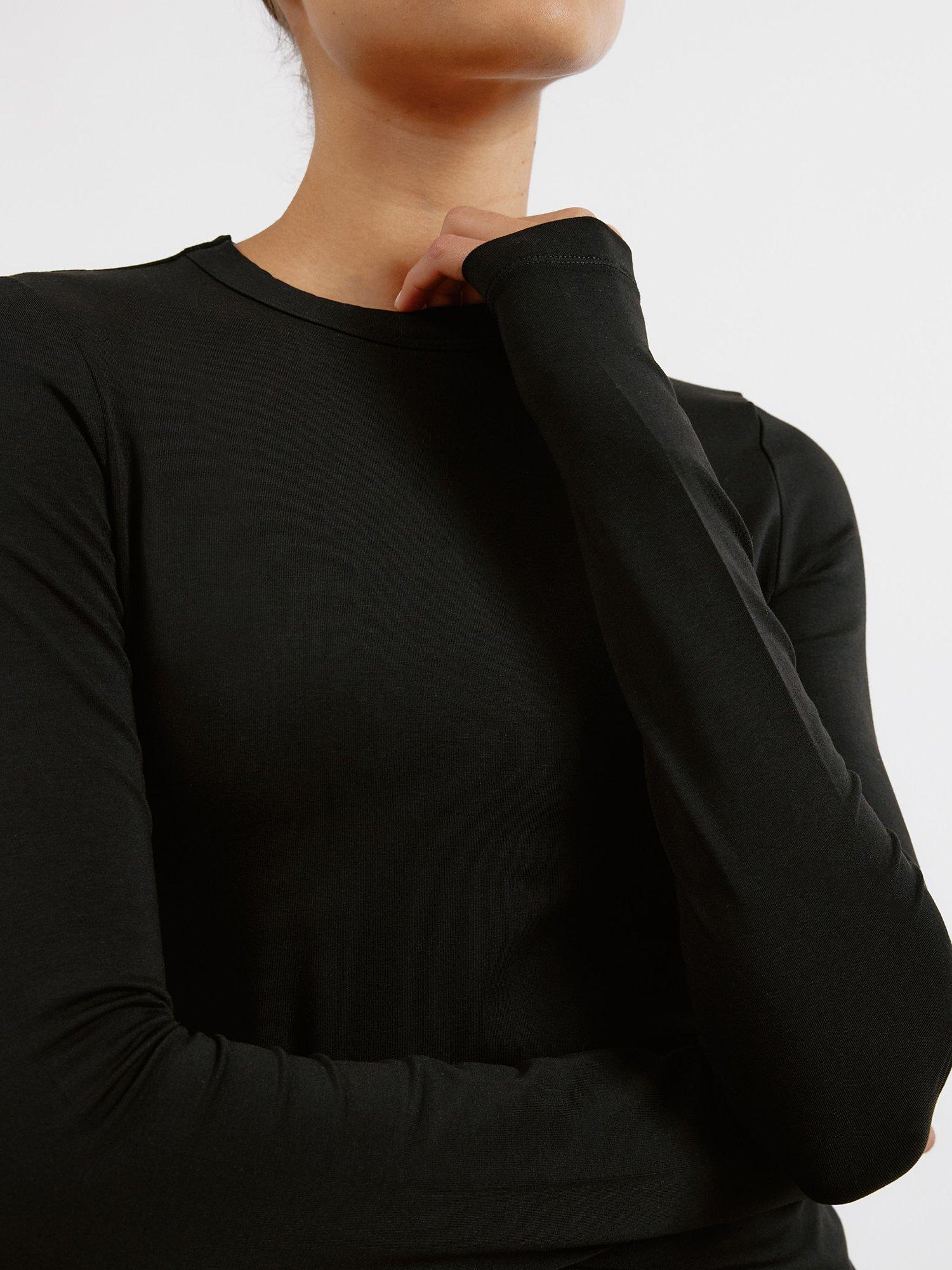 Product image 4 of 5, which shows Albaray Jersey Mini Dress, Black, 16