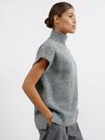 Albaray Funnel Neck Jumper, Grey