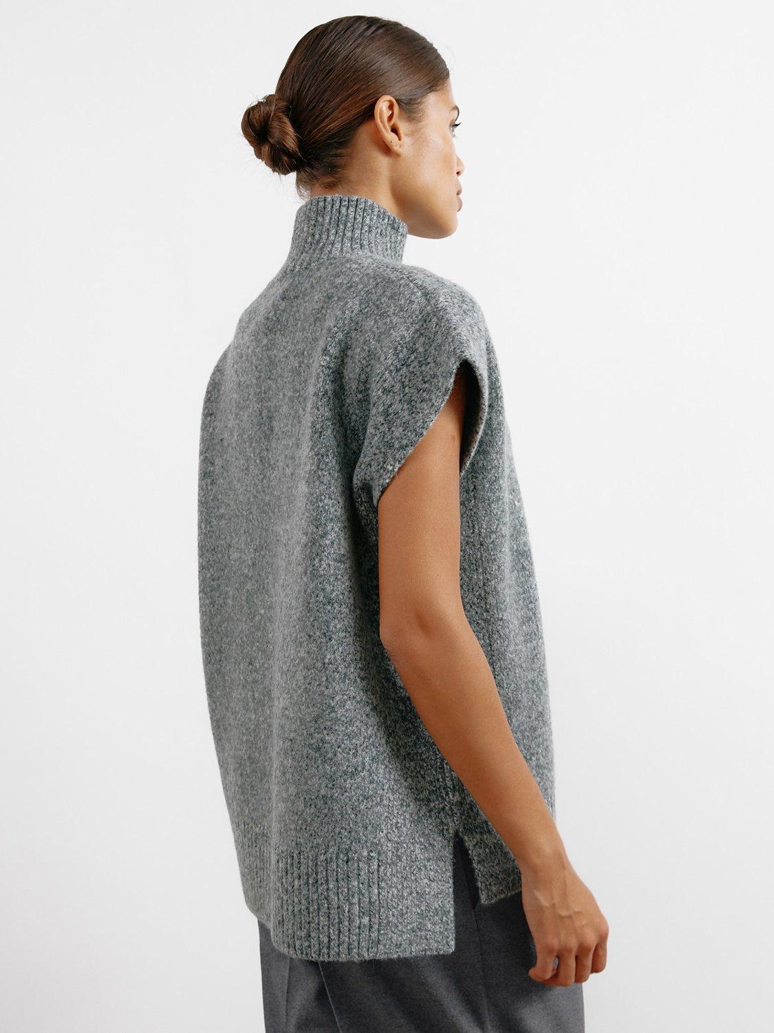 Product image 3 of 5, which shows Albaray Funnel Neck Jumper, Grey, 10