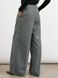 Albaray Flannel Pleat Front Trousers, Grey