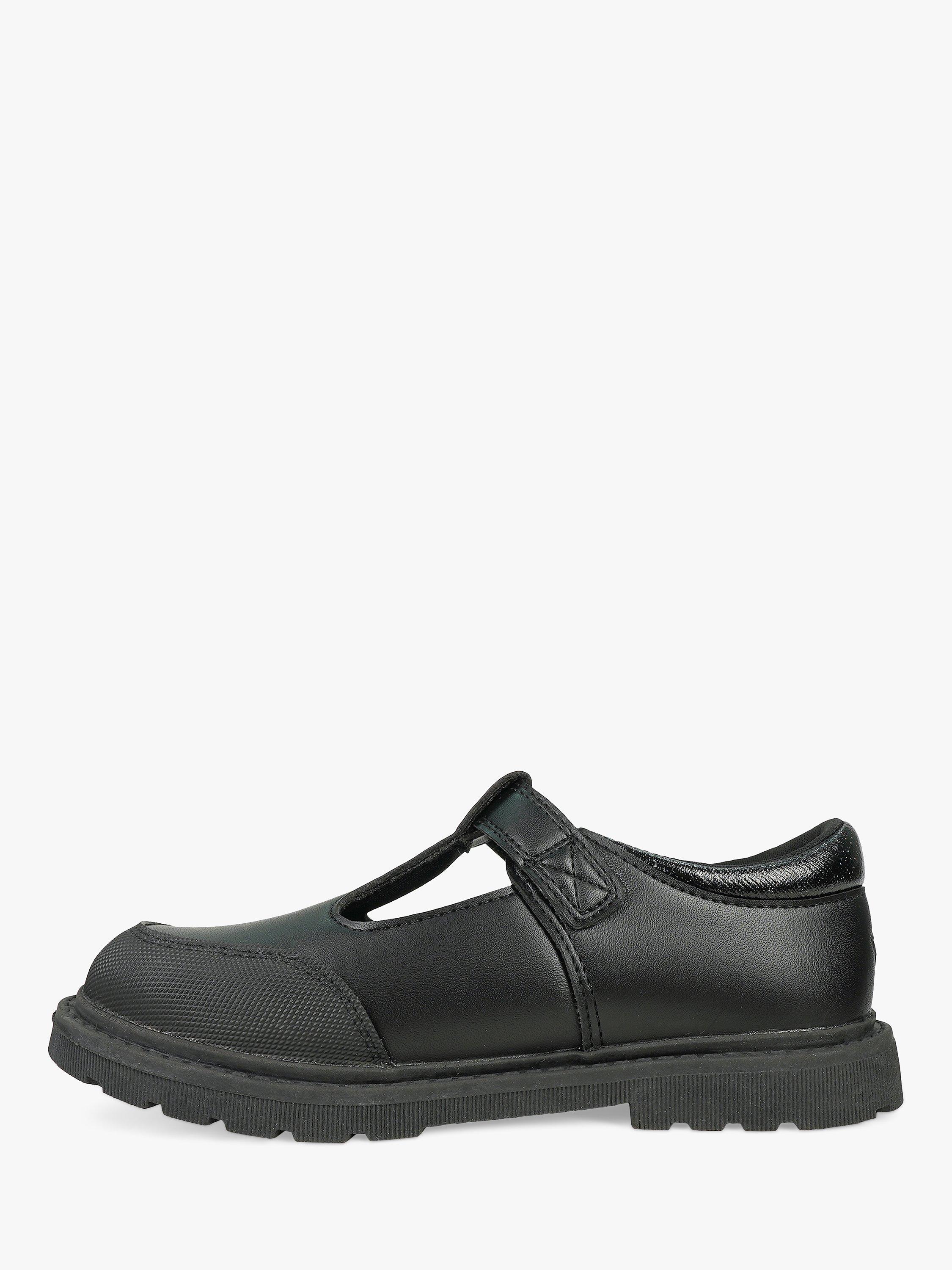 Product image 3 of 9, which shows ToeZone Kids' May Vegan T-Bar Unicorn School Shoes, Black, 8 Jnr