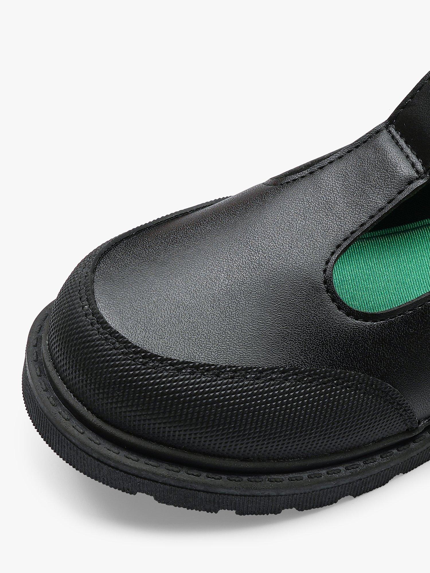 Product image 5 of 9, which shows ToeZone Kids' May Vegan T-Bar Unicorn School Shoes, Black, 8 Jnr