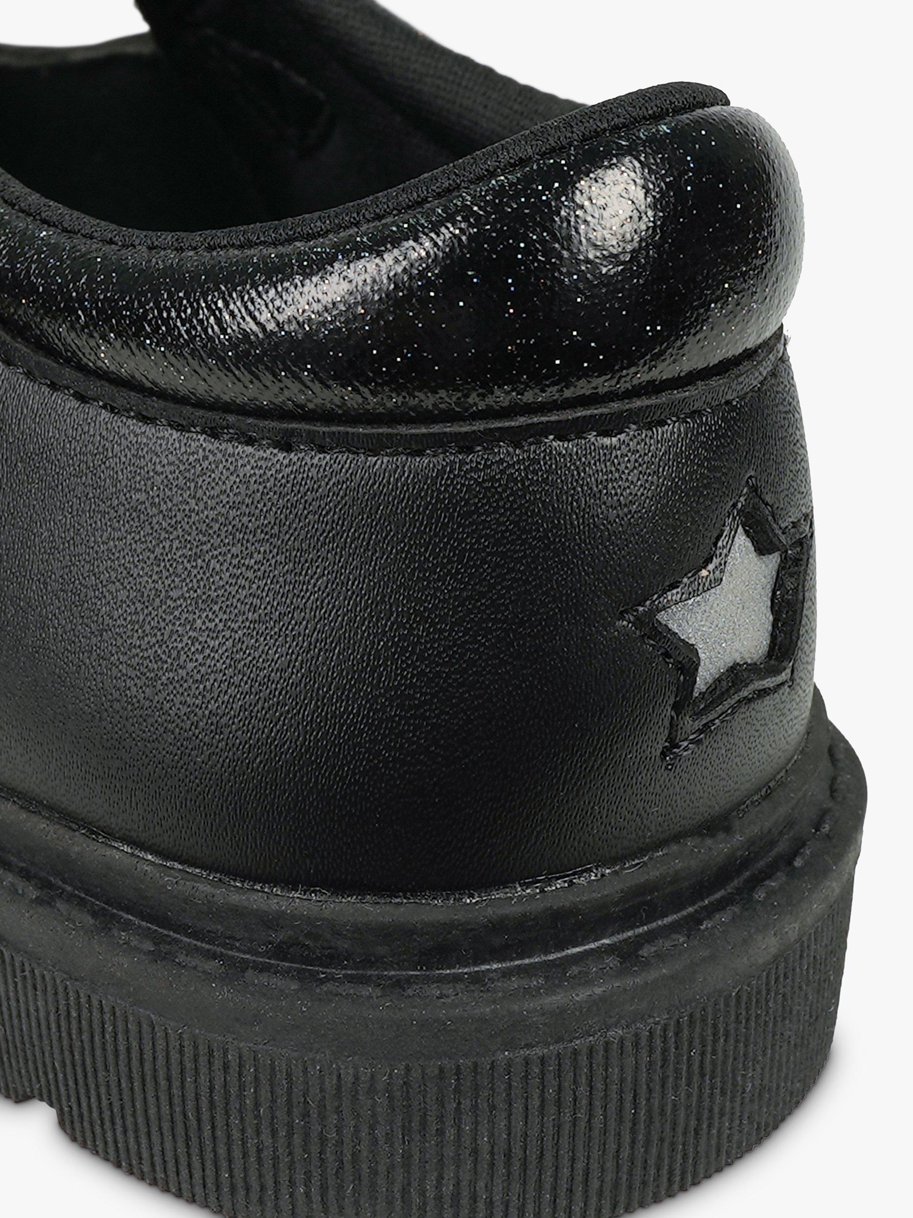 Product image 6 of 9, which shows ToeZone Kids' May Vegan T-Bar Unicorn School Shoes, Black, 8 Jnr