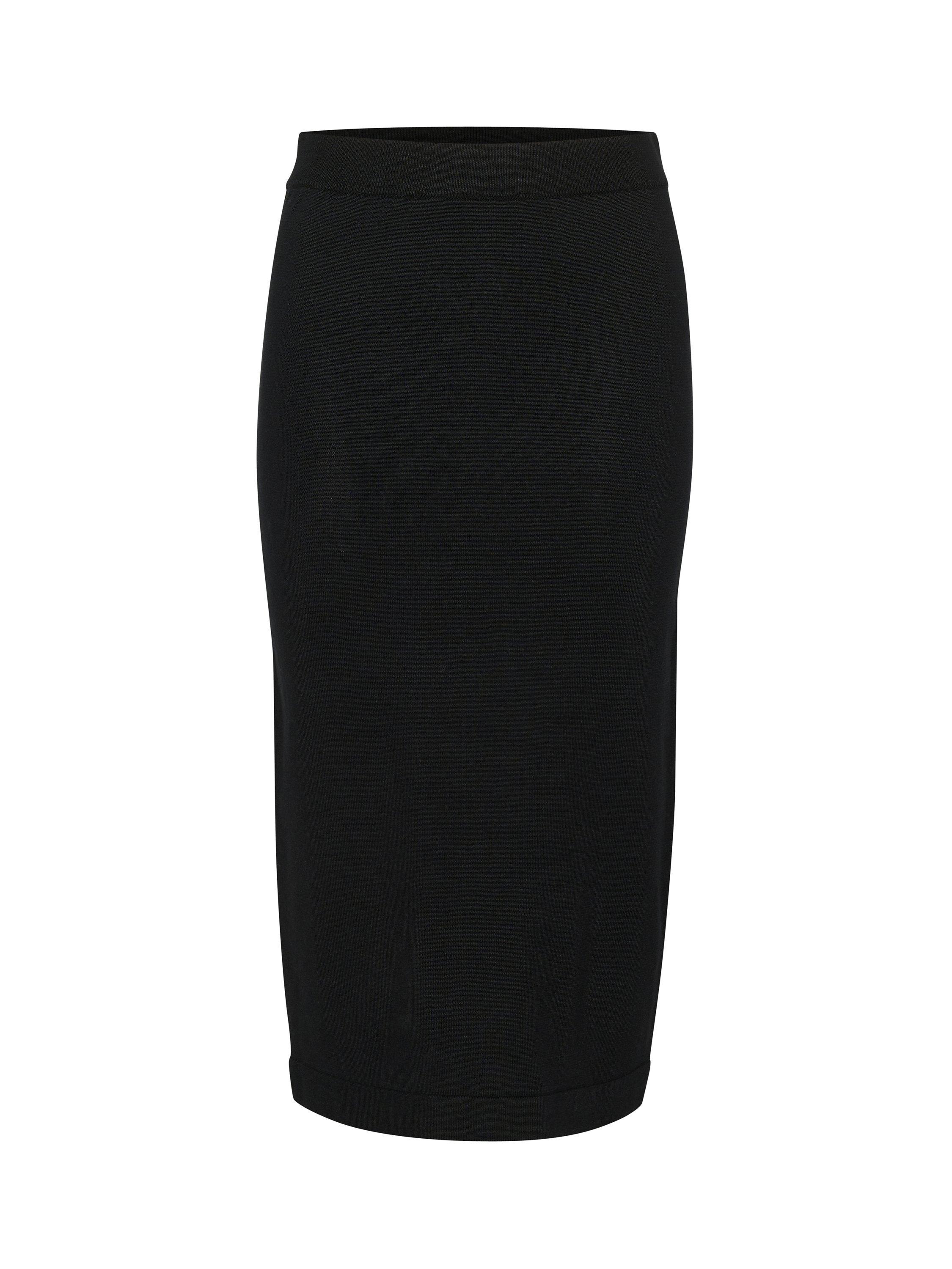 Product image 1 of 2, which shows Saint Tropez Mila Knitted Pencil Skirt, Black, M