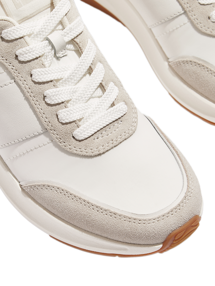 FitFlop F-Mode Flow Flatform Trainers - view 2, Urban White